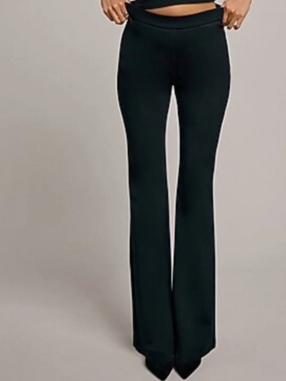 EXPRESS Pull-on Signature Ponte Mid Rise Bootcut Pant - Picture 6 of 6